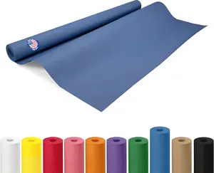 36" x 1200" (100 feet) Blue Kraft Paper Roll - USA-Made Quality Craft Paper for Gift Wrapping, Kids' Arts & Crafts, School Projects - 100% Recycled Natural Material 50lb Thickness by IDL Packaging