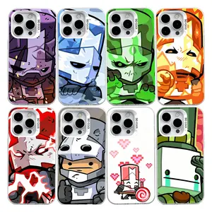 C-Castle Game C-Crashers Phone Cases For iPhone 17 Promax Pro Air 16 Plus 15 14 13 12 11 Anti Fall Gray White Matte Hard Bumper