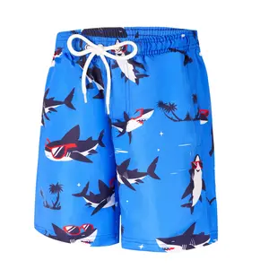 TPHON Boys' Swimming Trunks, Quick-Drying Swimming Shorts, Lightweight Children's Swimming Trunks, Board Shorts with Reinforced Seams and Adjustable Drawstring for