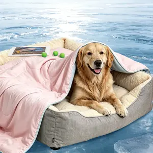 Hsecoyay Cooling Pet Blanket - Q-MAX>0.5 Self Cooling Dog & Cat Ice Mat, Breathable Lightweight Summer Pet Throw, Washable