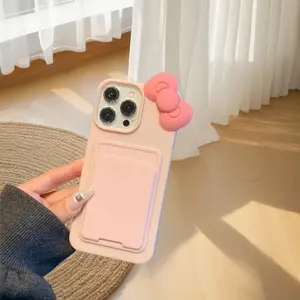 Cute Bowknot Design Phone Case, Anti-drop Cellphone Protective Case, Total Protective Shockproof Mobile Phone Cover for iPhone 11 12 13 14 15 Pro Max, Casing, Phone Protector Cover