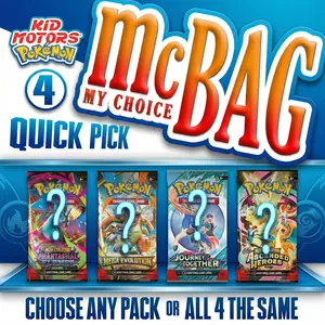 McBag My Choice Quick Pick Choose Any 4 or All The Same Pokemon Booster Packs