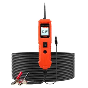 VEVOR Automotive Circuit Tester, 8 - 35 DCV Power Circuit Probe Tester with TFT Color Display and Lighting, Automotive Power Tester Probe with 13 ft/ 4 m Cable, ABS Shell Electrical Detector Finder