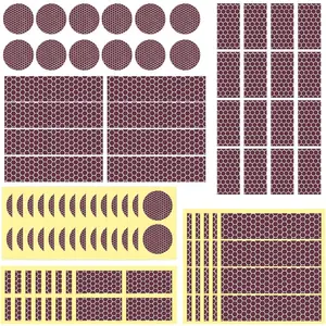 Paper Matches - 60 Pcs Pack with Adhesive, 20 Circle and 40 Rectangle Match Stickers for Jars, Fireplace, Candles