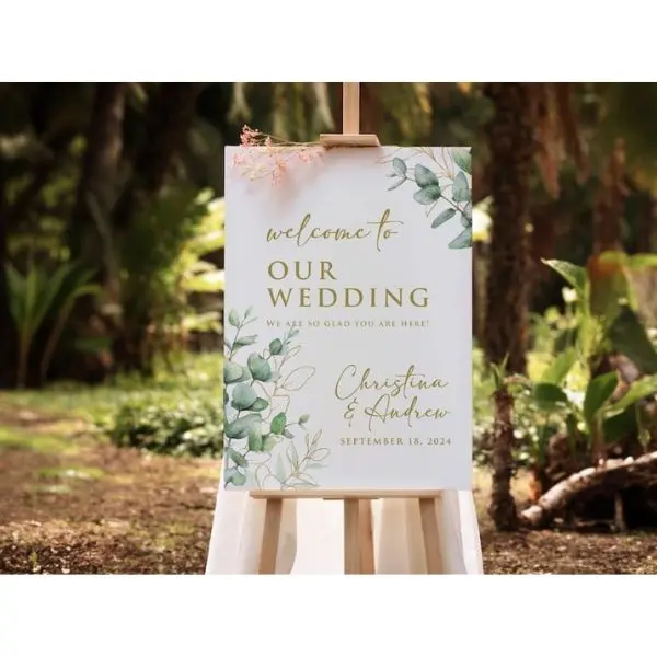 Personalized Classic Wedding Sign, Custom Wedding Print, Wedding Decoration