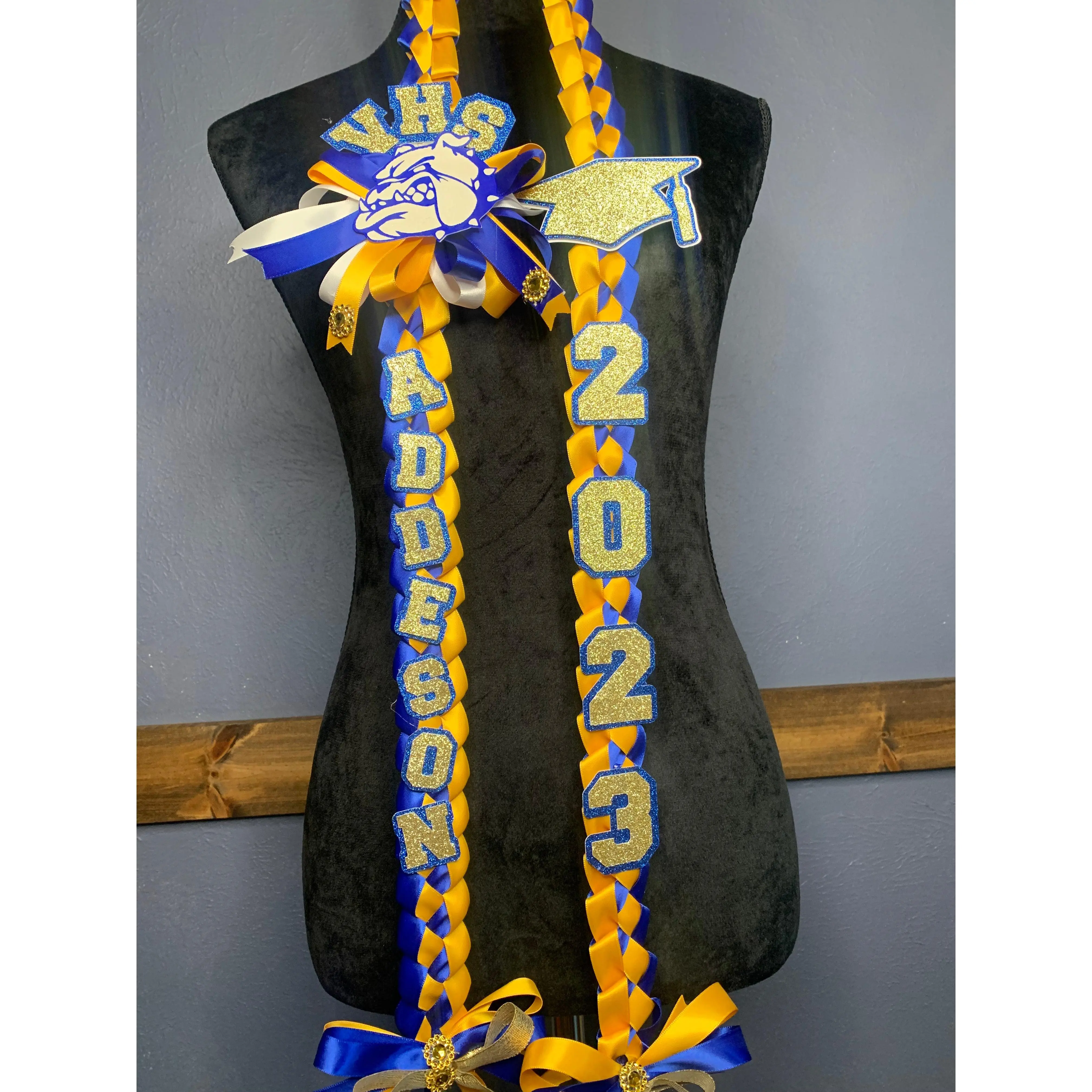 Graduation Lei Single Braided  (2 colors)