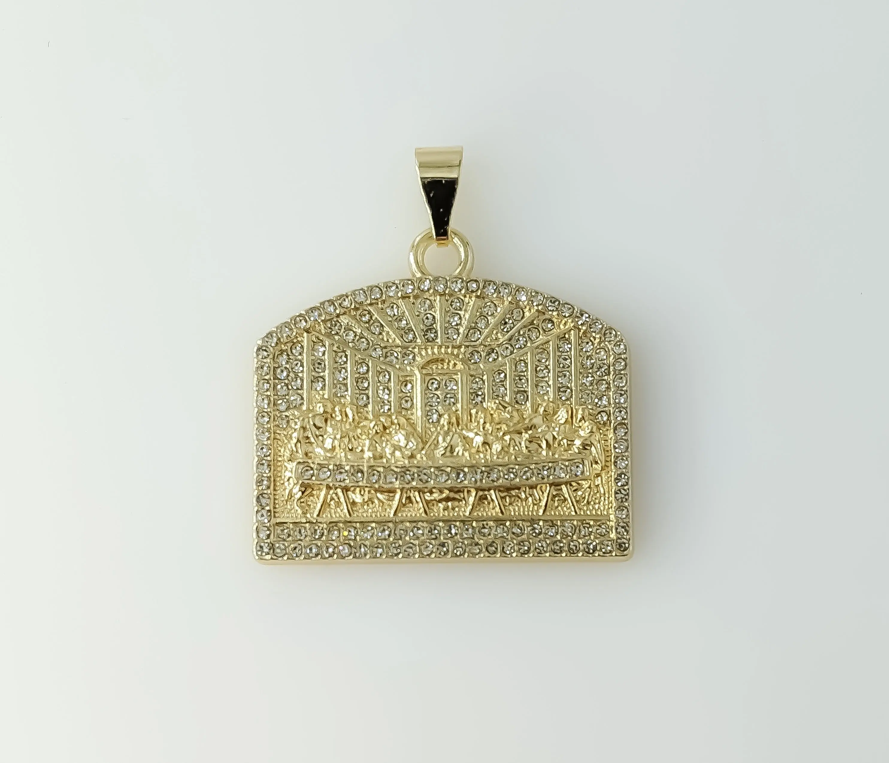 Plated Blinged The Last Supper Pendant