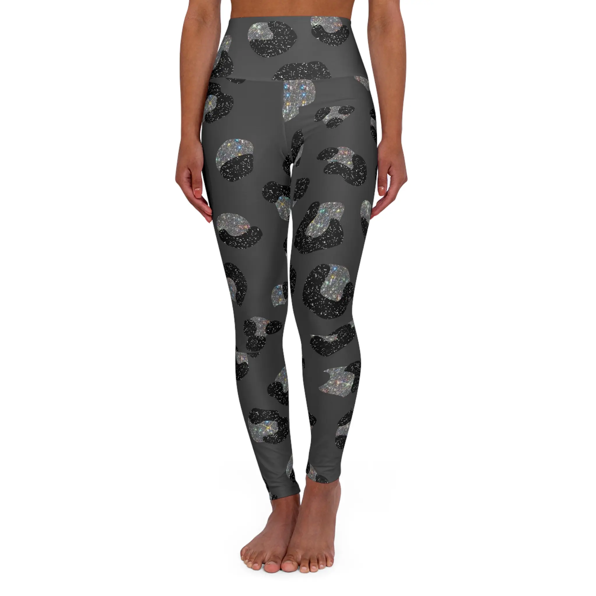 Galaxy Print High Waisted Yoga Leggings for Comfort and Style