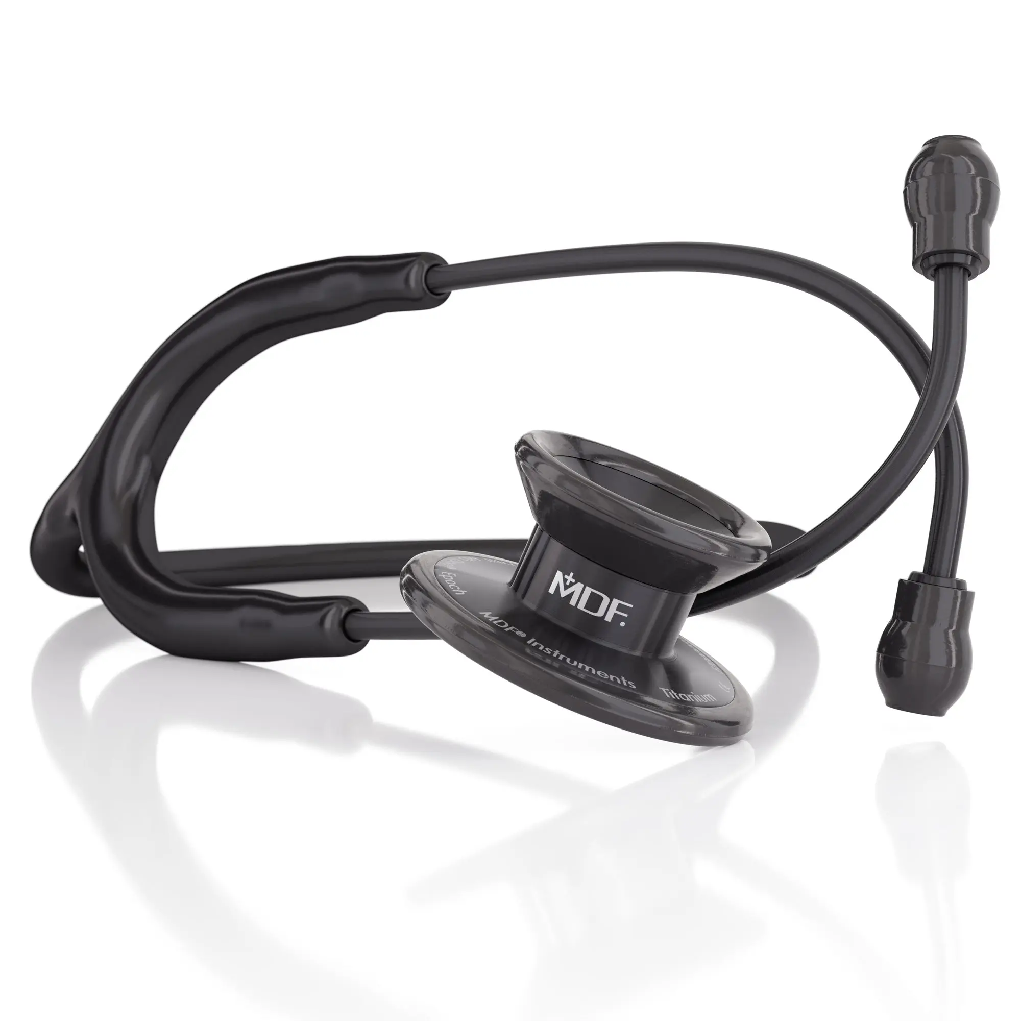 MD One® Epoch® Titanium Adult Stethoscope - Black/BlackOut