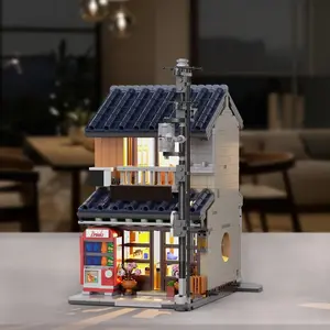 1219 Mini Block - Japanese Teahouse Building Blocks with Lights