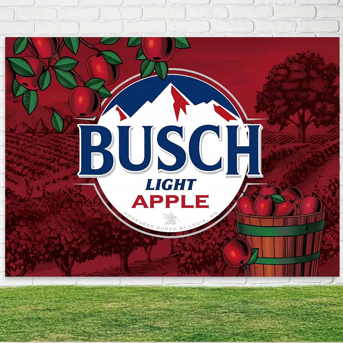 Busch Light Apple Orchard Tapestry - Rustic Charm for Farmhouse & Outdoor Fans