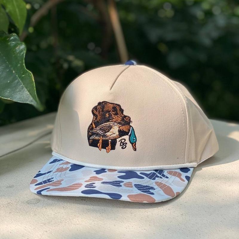 Turkey Duck Deer Hunting Camo Trucker Hat - Gift for Men Dad Hunter - 7-Panel Snapback Cap for Valentines Day Birthday Anniversary