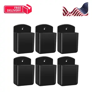 6 PCS Remote Control Holders Wall Mount, Self Adhesive TV Air Conditioner Remote Control Holder
