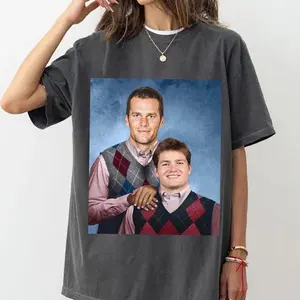 Tom Brady Drake Maye Step Brothers Football, New England Football