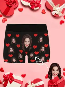 Personalized Photo Print Boxer Briefs for Men
