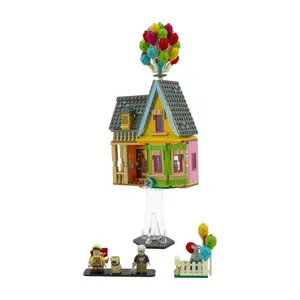 Acrylic Angled Floating Display Stand Compatible with LEGO® 43217 Disney Up House - Set Not Included