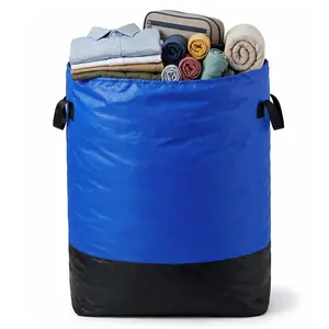 Large Foldable Moving & Travel Bag, Durable Handle & Secure Drawstring, Portable Storage for Dorm, Travel & Everyday Use