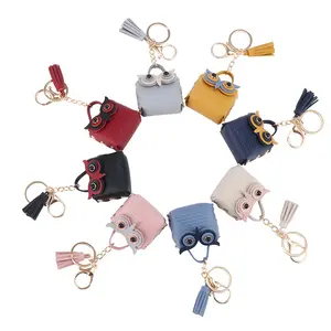 Tassel Owl Coin Purse Bag Pendant Creative Trendy Product Cartoon Earphone Case Car Keychain Pendant|Car Keys & Handbag Accessory Gift|Perfect Gift Idea
