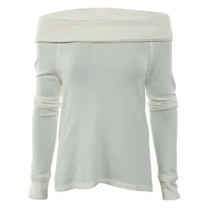 Abercrombie & Fitch Cozy Off-the-shoulder Tee Womens Style : 139-516-0460