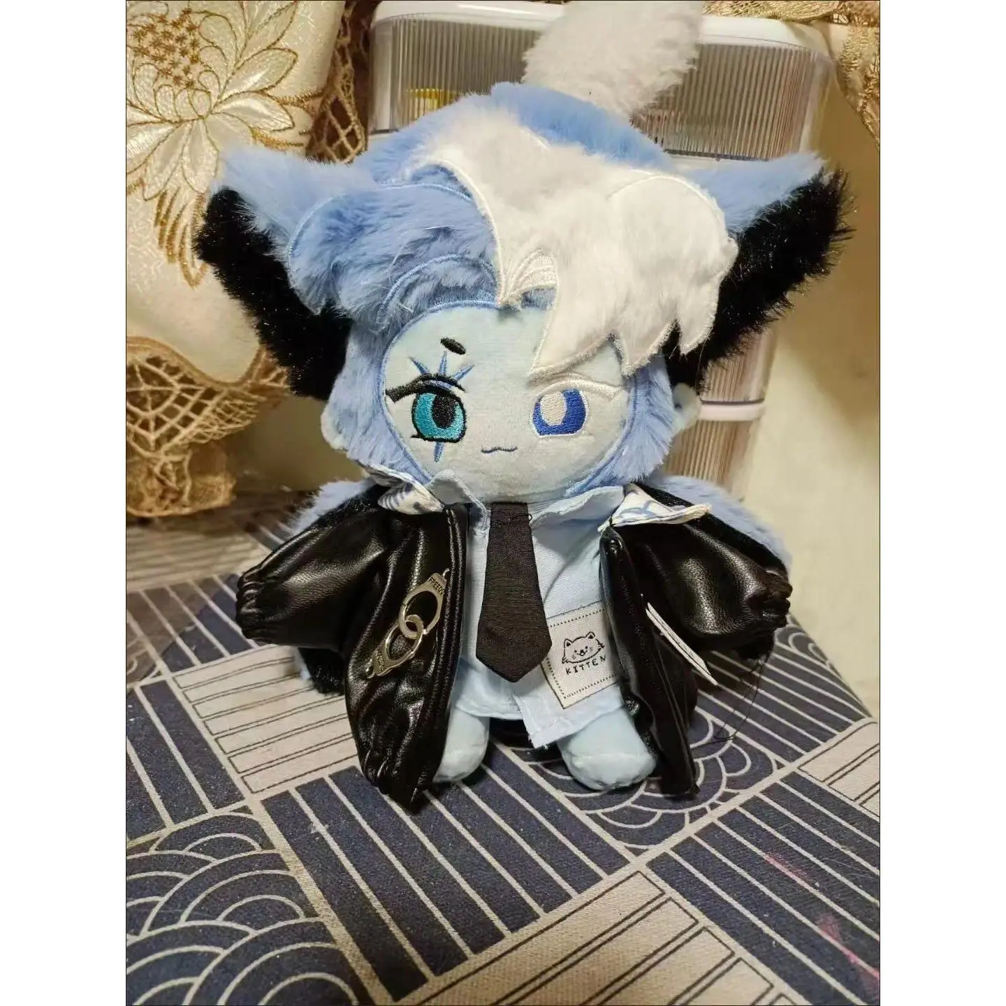 Stuffed 20cm Game Anime Cookie Run: Kingdom Shadow MilkCookie Body Plush Doll Toy Soft Dress Up Cotton Kid Gift