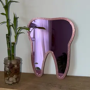 Lavender Mirror With RoseGold Border