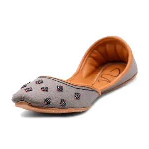 Nawabi - Grey Indian Jutti