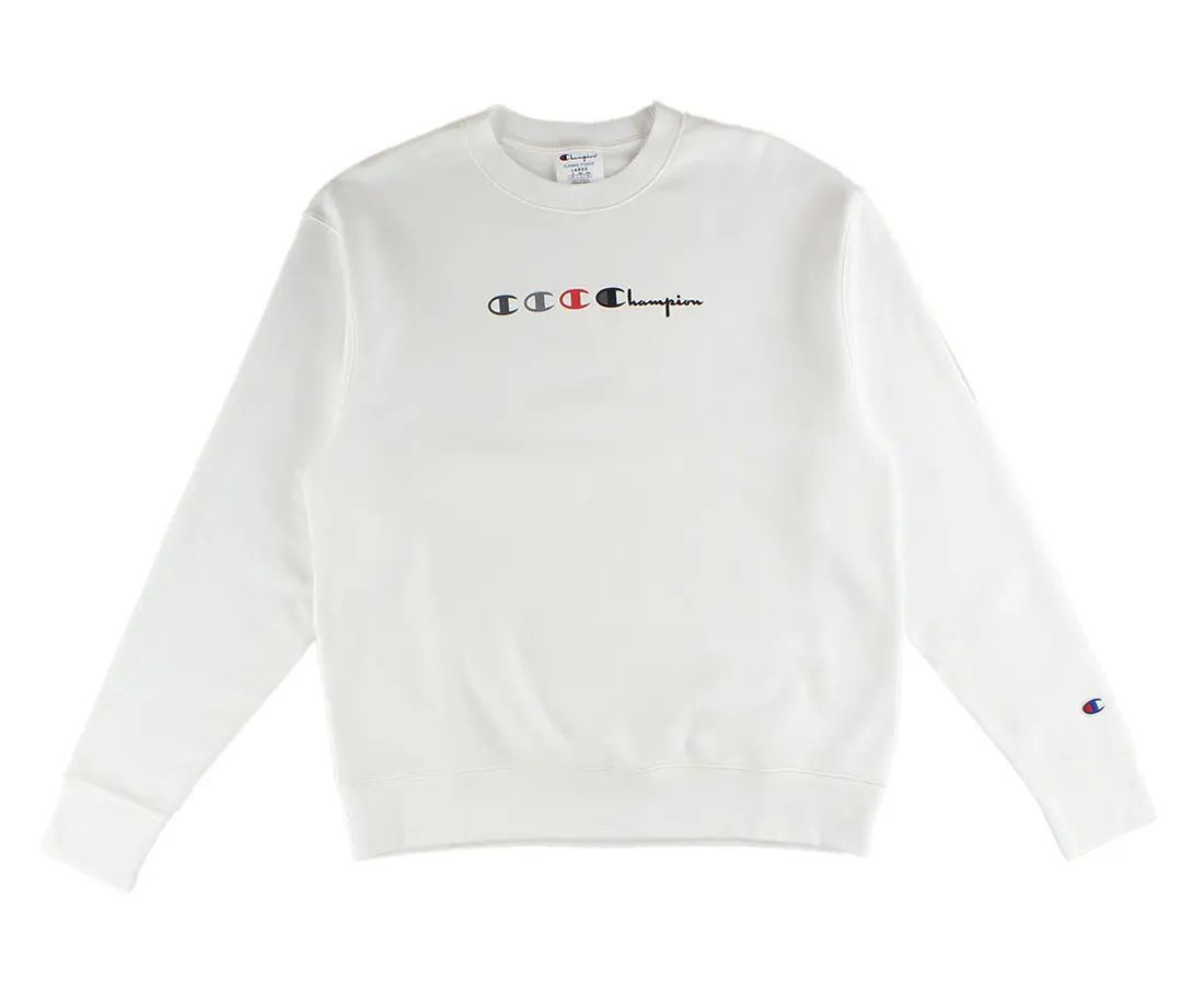 CHAMPION Men's Sweaters, Casual Crewneck Pullover Top with SMU Logo Print, Activewear Longsleeves for Menswear