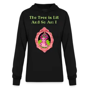 The Tree Is Lit & So Am I Unisex Hoodie — Cozy Chaos Hoodie