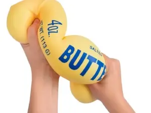 Funny Butter Block Squishy Toy Slow Rising Stress Relief Fidget Fun Desk Toy Gift for Relaxation and Fun，Slow Rising Cream Squeeze Toy