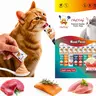 CHEF KITTY Lickable Cat Treats, Universal Interactive Grain-Free Cat Food Toppers, High Protein Mixed Flavors Creamy Puree Squeeze Ups with Vitamin E & Taurine, Digestible Formula, 0.5 oz Each Tube, 10 Tubes