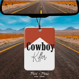 Cowboy Killer Car Air Freshener - Reusable Car Air Freshener & 5ml Bottle of Fragrance in Various Scents