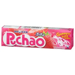 UHA MIKAKUTO PUCHAO STRAWBERY SOFT GUMMY CHEWY CANDY
