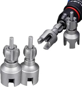 PVC Pipe Threading Tool, Integrated Internal and External Thread Cutter, 1/2", 3/4" Dies, Compatible with Electric Drill, Plastic Pipe Threader Kit