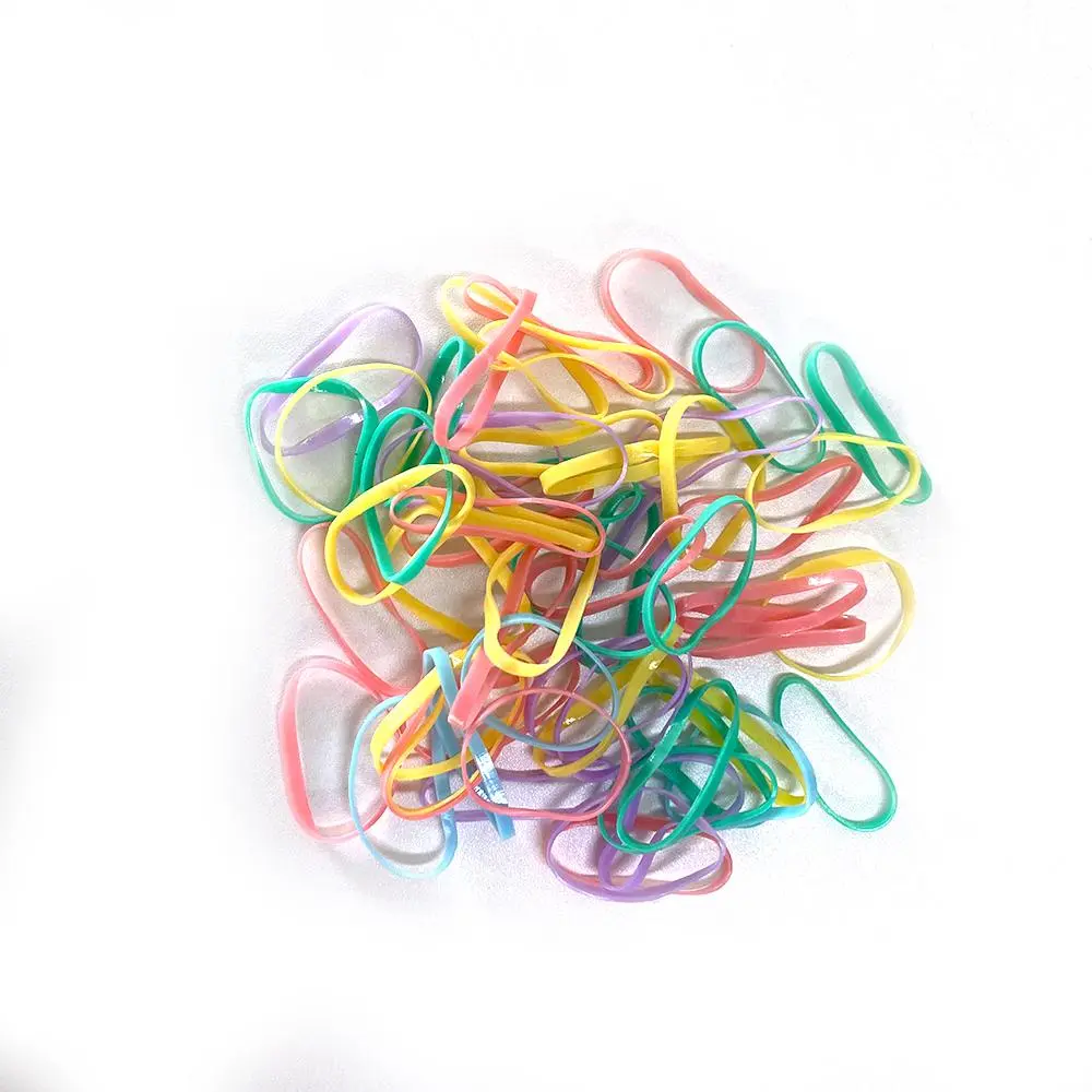 Various color Elastic Rope Rubber Band Women Girls child Tie Hair Styling Tools Students School Supplies hair rope Elastic Hair