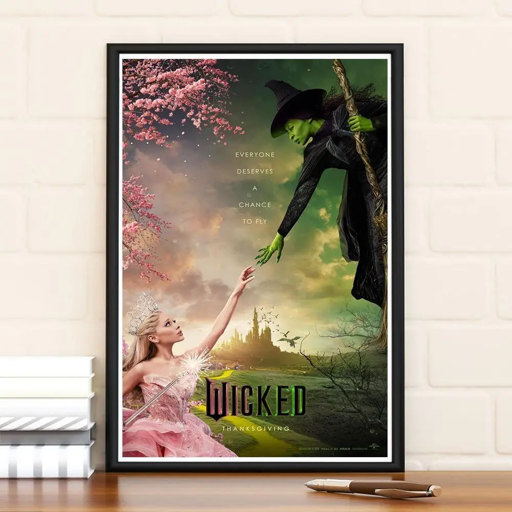 Wicked 2024 Movie Poster, Limited Edition Collectibl Room Decor, Home Decor, Wall Art, Gifts For Him