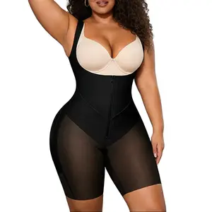 FITNFEM 2 Strap Waist Trainer Corset Tummy Control Butt Lifter Shapewear Bodysuit for Women High Waist Slimming Body Shaper Spandex Womenswear Everyday Style