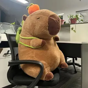 80cm oversized Kapibala Capybara Plush Toy Internet Celebrity Capybara Jun Doll Ugly Cute Doll Guinea Pig Doll Boys Girls Kawaii