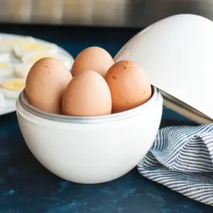 Hard Egg Boiler Cooker 4 Egg Boiler Cooker Egg Shaped Hard Egg Steamer Microwave Egg Cooker Easy To Use Perfect For Home