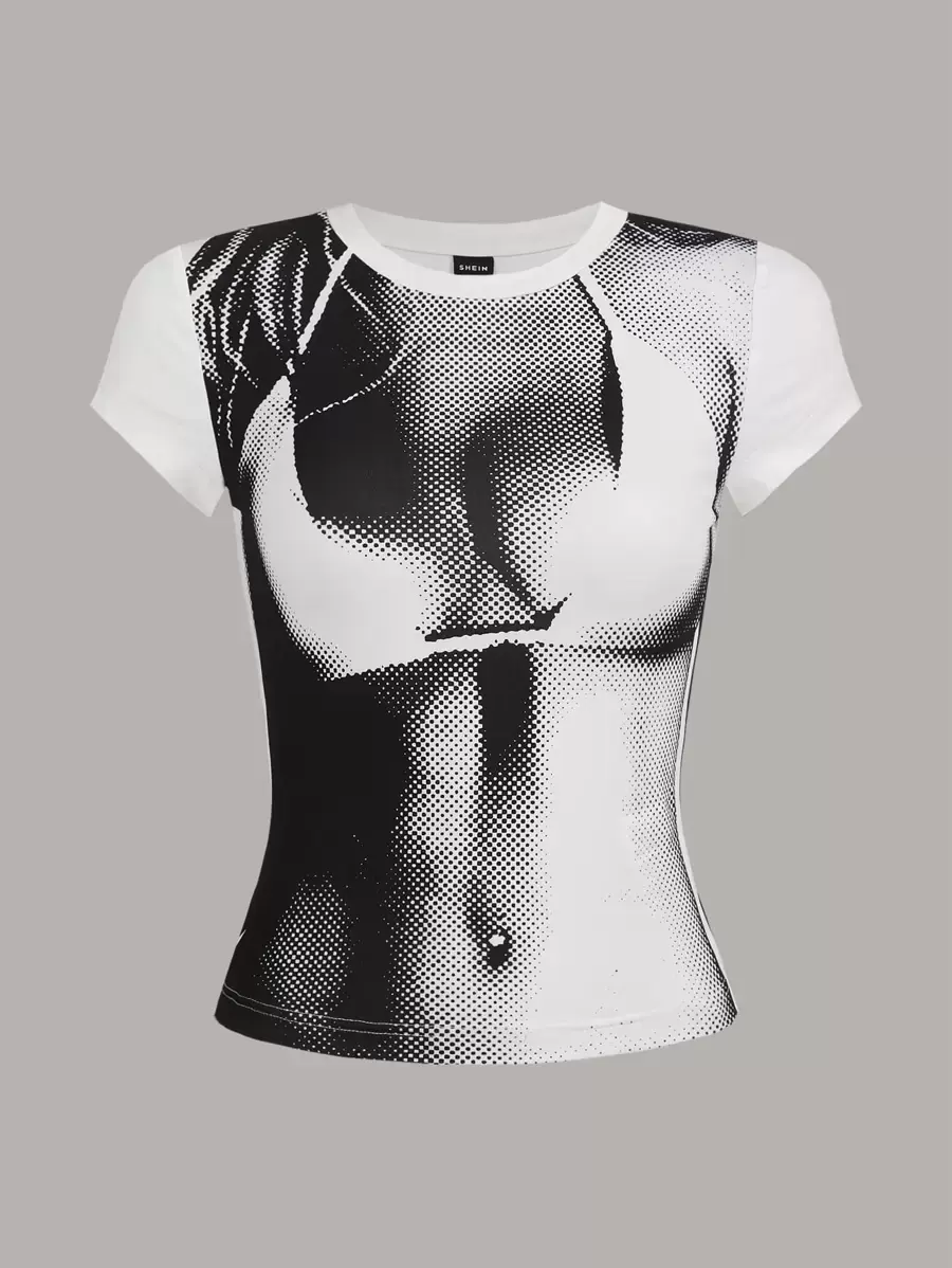 Body Heat Map Print Summer Tee