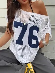 Elegant Sleeveless Knit Top, Summer Fashion Women's Knitted Sweater, European Style Hollow Out Design, Perfect for Daily Wear