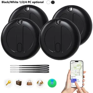 Air Tracker Tags-1/2/4 Pack, Item Locator Compatible With Apple (IOS Only) Replaceable Battery, Item Finder For Keys,Luggage,Suitcase etc,Smart Tracker, Smart Tracking Tag, Air Trackers
