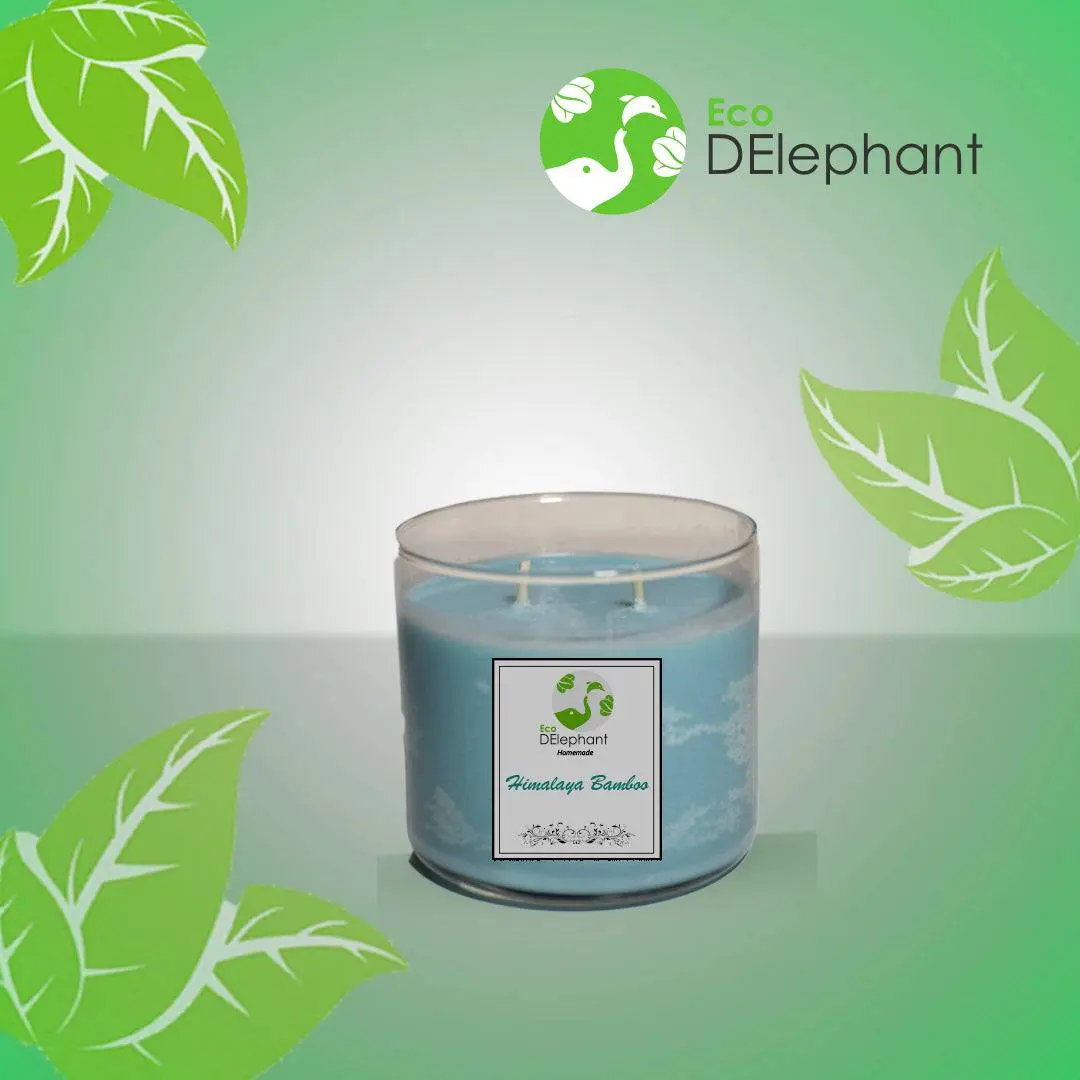 Scented Candle-Homemade  Himalaya Bamboo Blue