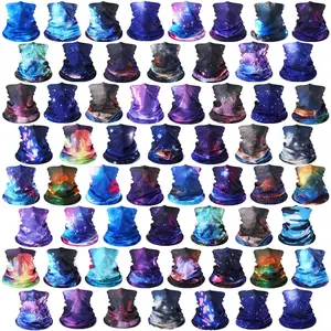 60 count  Gaiter Bulk for Men Women Balaclava  Mask Coverings Seamless Headwear Bandana UV Protection  Scarf