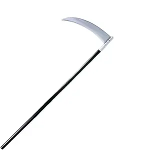 Grim Reaper Scythe Weapon – Prop for Halloween Parties – 40-inch Long Sickle for Kids and Adults – Halloween Weapons Grim Reaper Costume Scythe Prop – Scythe Toy