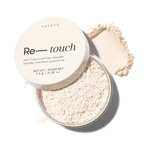 HALEY'S Beauty Re—touch Soft Focus Talc Free Setting Powder Ultra-Blurring Translucent Powder for 16 Hours Makeup Setting