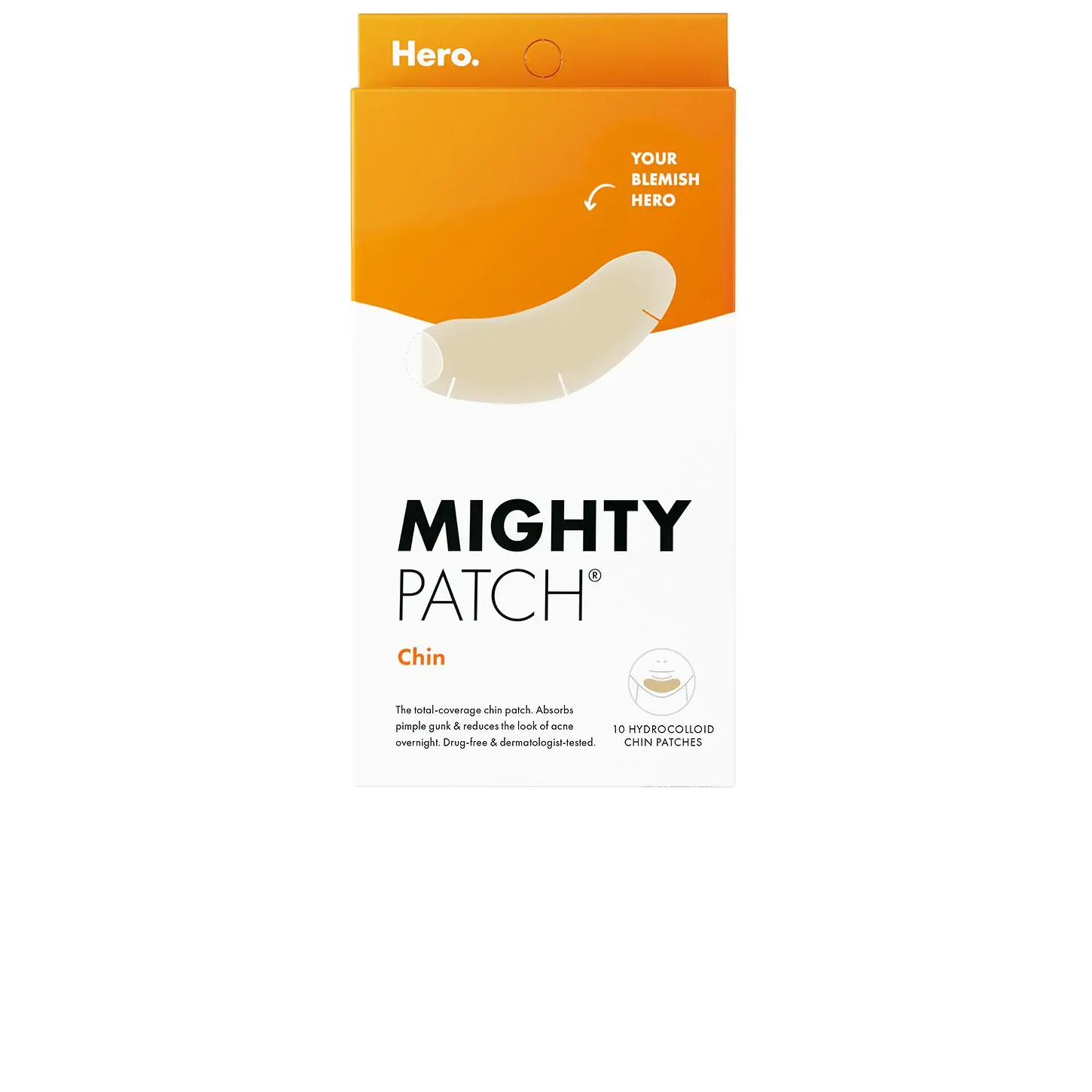 Hero Cosmetics Mighty Patch Chin Pimple Patch 10 Count Hero Cosmetics Mighty Patch Chin Pimple Patch 10 Count