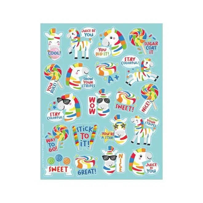 Fruit Punch Zebras Scented Stickers Fruit Punch Zebras Scented Stickers