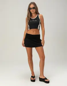 NIKE Sportswear Chill Knit Womens Mid Rise Ribbed Skort