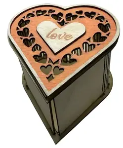 Peach Love Valentines Day Heart Box