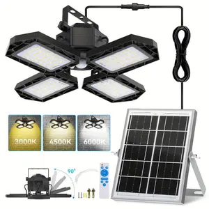 Solar Pendant Lights 4 Mode Motion Sensor Solar Powered Lamp for Garage Garden Indoor Outdoor LED Shed Light